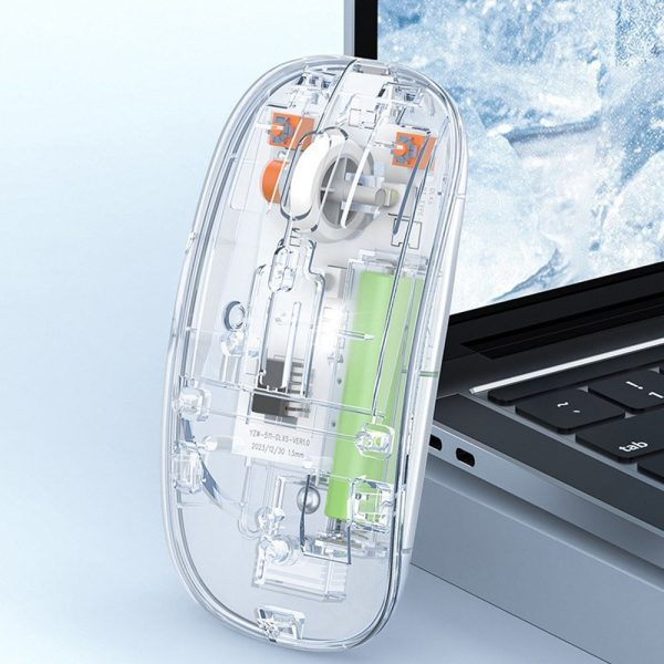 RGB Wireless Transparent slim Mouse