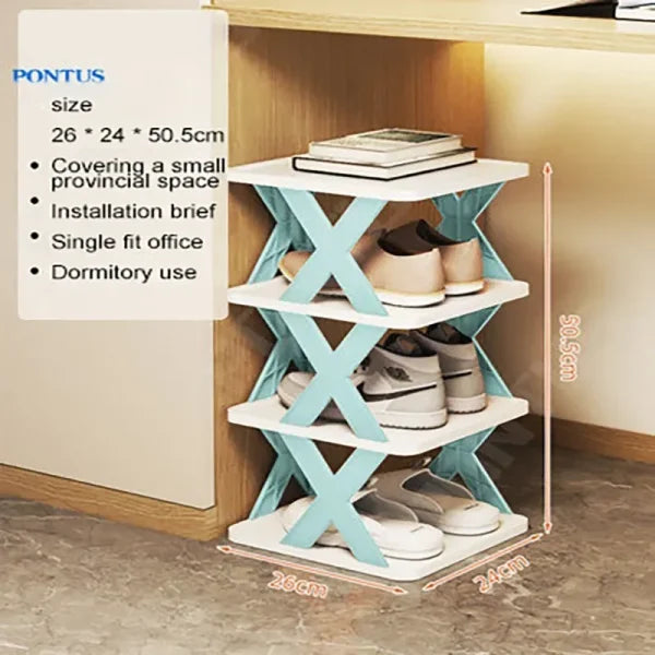 Stackable Shoe Rack Multi-layer Storage Shoes Shelf Box