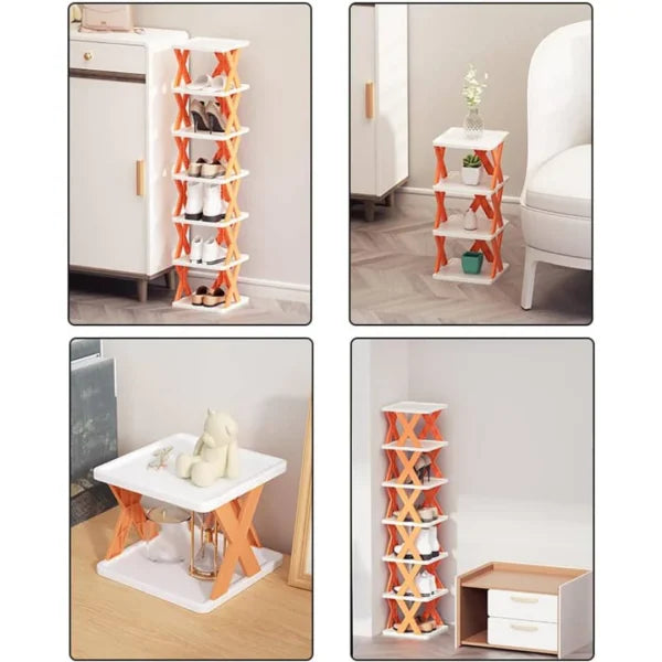 Stackable Shoe Rack Multi-layer Storage Shoes Shelf Box