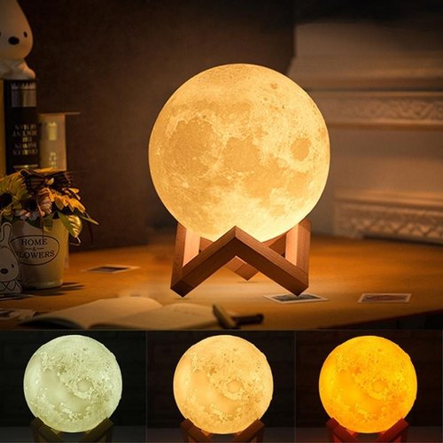6 I 1 High Quality Led Moon Light Lamp With Stand – Mind Glowing 3d Lamp – Bedroom Led Bed Lamp Desk Lamp