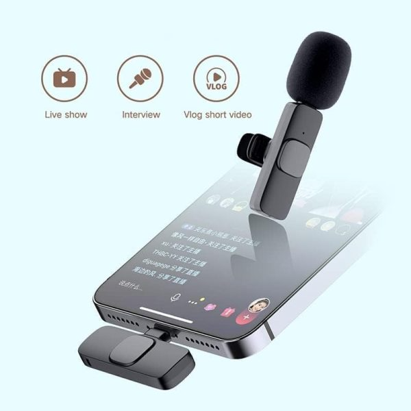 K9 Dual Microphone Mic Plug & Play Usb Type C Plug Wireless
