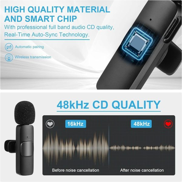 K9 Dual Microphone Mic Plug & Play Usb Type C Plug Wireless