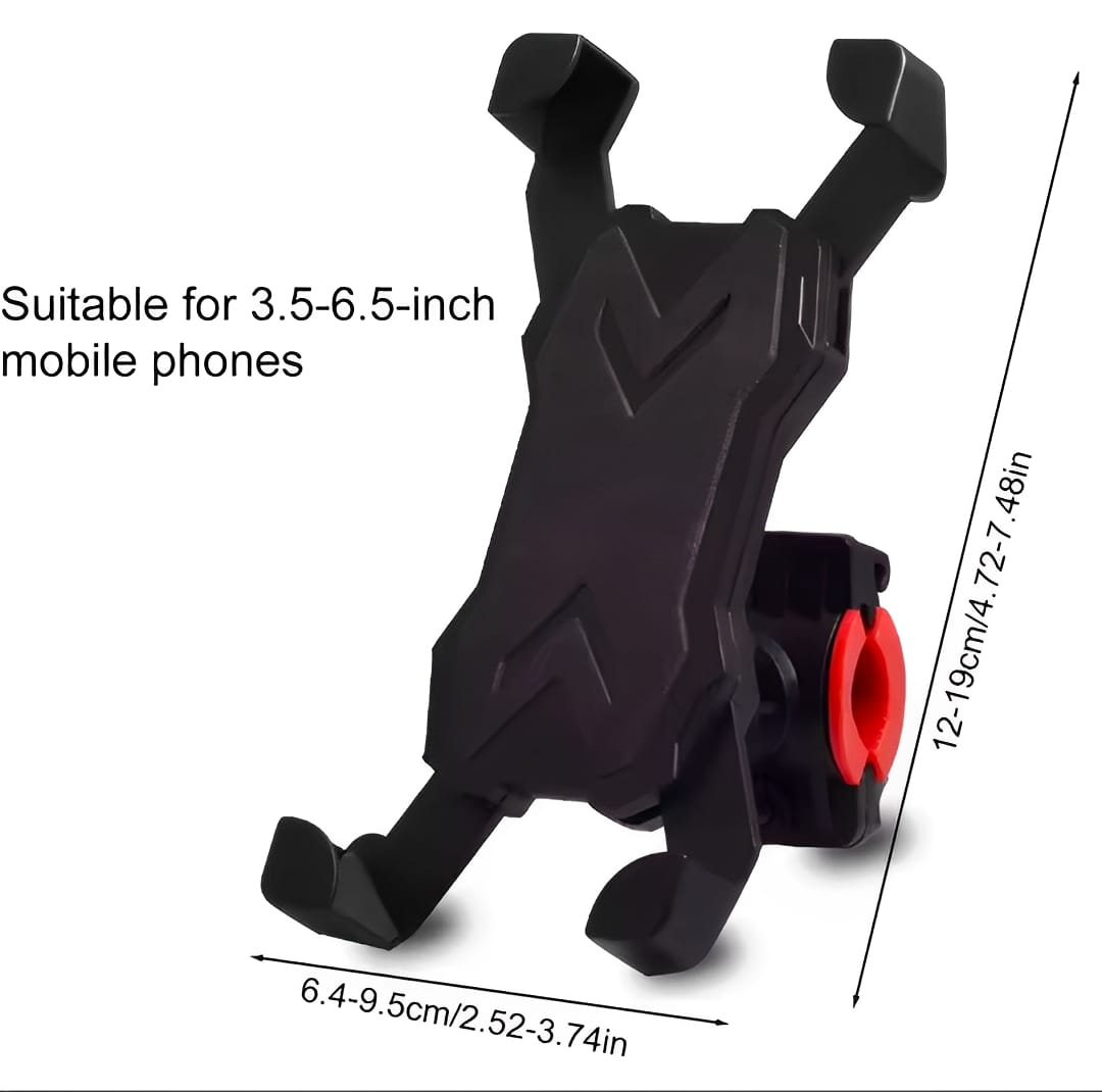 Mobile Phone Holder Stand For Bicycle & Motorcycle – Universal 360° Rotation Mount