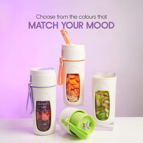 Premium Usb Rechargeable Mini Juicer Blender | 380 ml