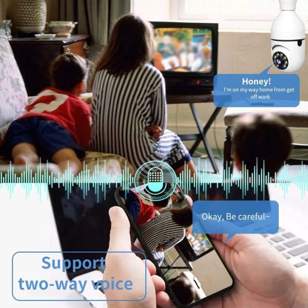 1080p Full Hd Bulb Socket WiFi Security Camera - Smart Home Surveillance