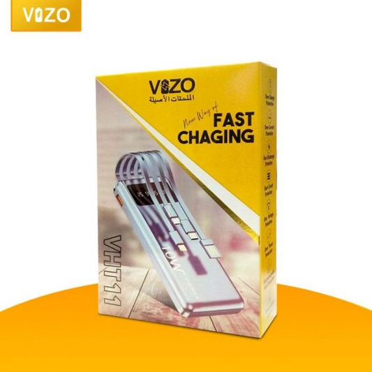 Vht-11 – 10,000mah Full-size Power Bank with 4-Type Connectors