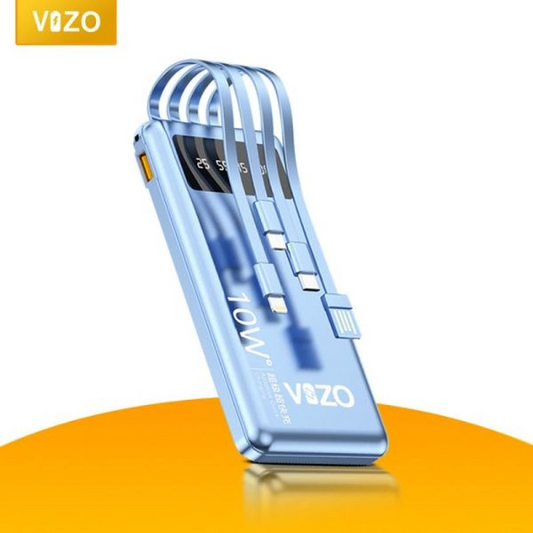 Vht-11 – 10,000mah Full-size Power Bank with 4-Type Connectors