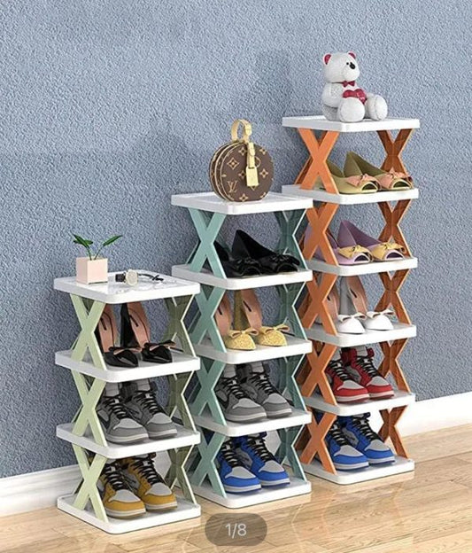 Stackable Shoe Rack Multi-layer Storage Shoes Shelf Box
