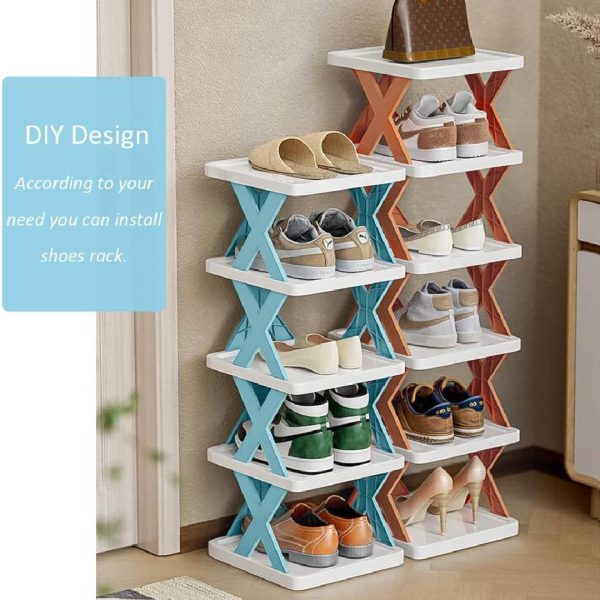 Stackable Shoe Rack Multi-layer Storage Shoes Shelf Box